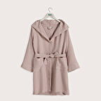 Lıttle Basıc Kapüşonlu Bornoz Pembe