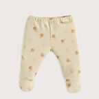 Happy Bee Baskılı Patikli Pantolon Taş