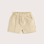 Cute Cırcus Keten Şort Bej