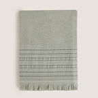 Derin Banyo Havlusu 100x150cm DUMAN YEŞİL/YUMUŞAK SARI