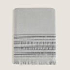 Derin Banyo Havlusu 100x150cm INCI MAVI/DUMAN GRI