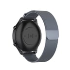 Galaxy Watch 46mm (22mm) Uyumlu KRD-12 Metal MKST Kordon-Gri