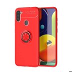 Galaxy M11 Uyumlu Zore Ravel Silikon Kapak-Kırmızı