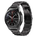 ​​Galaxy Watch 42mm (20mm) Uyumlu KRD-04 Metal Zore Kordon-Siyah
