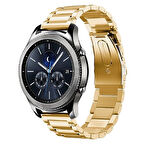 Huawei Watch GT 3 42mm Uyumlu KRD-04 Metal Zore Kordon-Gold
