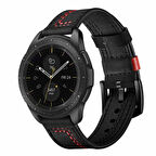 Huawei Watch GT 3 42mm Uyumlu KRD-19 Deri Zore Kordon-Siyah