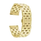 Galaxy Watch 46mm (22mm) Uyumlu KRD-20 Metal Zore Kordon-Gold
