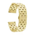 Gear S3 (22mm) Uyumlu KRD-20 Metal Zore Kordon-Gold