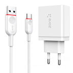 Beyaz ​XMac Serisi ZR-X2 Type-C 2 in 1 Şarj Seti-Zore