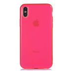 iPhone X Uyumlu Zore Mun Silikon-Pembe