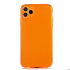 iPhone 11 Pro Max Uyumlu Zore Mun Silikon-Turuncu