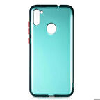 Galaxy M11 Uyumlu Zore Bistro Kapak-Koyu Yeşil