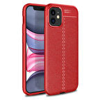 iPhone 12 Mini Uyumlu Zore Niss Silikon Kapak-Kırmızı