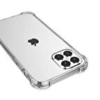 iPhone 12 Pro Uyumlu Zore Nitro Anti Shock Silikon-Renksiz