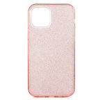 iPhone 12 Mini Uyumlu Zore Shining Silikon-Rose Gold