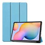 Galaxy Tab A7 10.4 T500 (2020)  Uyumlu ​MXSP Smart Cover Standlı 1-1 Kılıf-Mavi