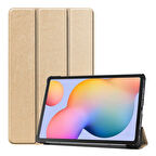 Galaxy Tab S7 T870  Uyumlu ​ARTH Smart Cover Standlı 1-1 Kılıf-Gold