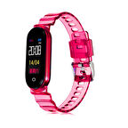 Xiaomi Mi Band 5 KRD-27 Uyumlu Zore Kordon-Pembe