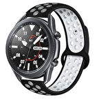 Huawei Watch GT 3 46mm KRD-02 Uyumlu Zore Kordon-Siyah-Beyaz