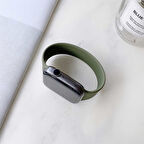 Watch 40mm Uyumlu KRD-31 Solo Loop Small Zore Kordon-Yeşil