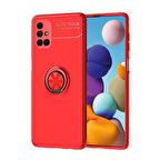 Galaxy M51 Stantlı Yüzüklü Manyetik Ravel Kılıf