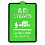 iPad Pro 12.9 2021 (5.Nesil) Uyumlu ​MKST- Tablet Seramik Ekran Koruyucu-Siyah