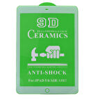 iPad 9.7 2018 (6.Nesil) Uyumlu ​MKST- Tablet Seramik Ekran Koruyucu-Beyaz