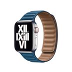 ​​​Watch Ultra 49mm Kordon Uyumlu KRD-34 Deri Strap Kayış CLO- Mavi