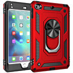 iPad Mini 4. Nesil  - Uyumlu Uyumlu ​EFFX Tablet Vega Kapak-Kırmızı