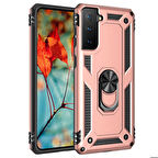 Galaxy S21 Uyumlu Zore Vega Kapak-Rose Gold