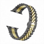 Watch 38mm Uyumlu KRD-36 Metal Zore Kordon-Siyah-Gold