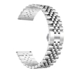 Huawei GT2 42mm Uyumlu KRD-36 20mm Metal Zore Kordon-Gümüş