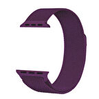 Watch Ultra 49mm Kordon Uyumlu KRD-01 Metal Strap Kayış CLO- Mor