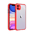 iPhone 11 Uyumlu ​​ Kaff Kılıf-Kırmızı