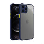 iPhone 12 Pro Max Uyumlu ​​Zore Kaff Kapak-Lacivert