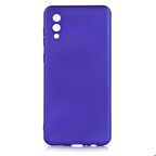 Galaxy A02 Uyumlu Zore Premier Silikon Kapak-Saks Mavi