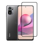 Redmi Note 10 MKST Kenarları Kırılmaya Dayanıklı Cam Ekran Koruyucu - Siyah