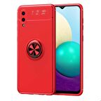 Galaxy A02 Uyumlu Zore Ravel Silikon Kapak-Kırmızı