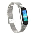Xiaomi Mi Band 6 Uyumlu KRD-06 Metal Zore Kordon-Gümüş