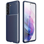 Galaxy S21 FE Uyumlu Zore Negro Silikon Kapak-Lacivert