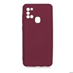 Galaxy A21S Uyumlu Zore Mara Lansman Kapak-Koyu Mor