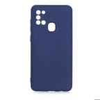 Galaxy A21S Uyumlu Zore Mara Lansman Kapak-Lacivert
