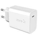 Beyaz ​XMac Serisi X3 20W Seyahat Şarj Başlığı-Zore