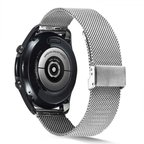 Xiaomi Amazfit Pace Uyumlu KRD-45 22mm Metal Zore Kordon-Gümüş