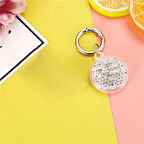 ​Zore Airtag 03 Uyumlu Silikon Anahtarlık-Gümüş