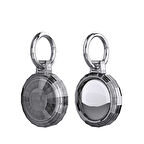 ​Zore Airtag 04 Uyumlu Silikon Anahtarlık-Siyah