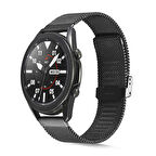 Huawei Watch GT 3 46mm Uyumlu KRD-45 Metal Zore Kordon-Siyah