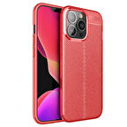 iPhone 13 Pro Max Uyumlu Zore Niss Silikon Kapak-Kırmızı