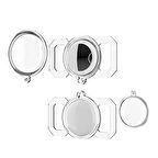 ​Zore Airtag 06 Uyumlu Silikon Anahtarlık-Renksiz