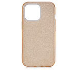 iPhone 13 Pro Uyumlu Zore Shining Silikon-Gold